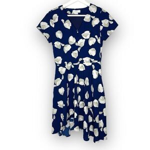 Paper Dolls Blue White Floral Dress Women’s Size Medium
